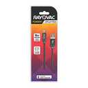 MICRO USB SYNC & CHARGE CABLE 6FT BLACK