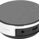 Bone Conduction Speaker, Bluetooth, AUX, Small Memory Card, Stereo, Water Proof, Intelligent Suction Cup Design, for Outdoor and Indoor Bathroom (Silver)