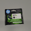 HP 67XL Black High-yield Ink Cartridge | Works with HP DeskJet 1255, 2700, 4100 Series, HP ENVY 6000, 6400 Series | Eligible for Instant Ink | One Size | 3YM57AN