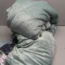 Litanika Comforter Set, Lightweight Solid Bedding Comforter Set, Fluffy Down Alternative Bed Set, Sage Green, King