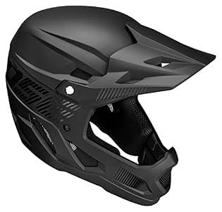 Mongoose Title Full Face Helmet, Extra-Large, Durable ABS Shell, Chin Guard, Full Coverage Pads, Vents for Airflow, Pivoting Visor, Goggle Strap Channel, BMX and Mountain Bike Helmet for Adult or Teen