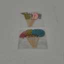 24pcs Beach Volleyball Cupcake Toppers - Sport Theme Decor Supplies with Volleyball Player & Ball Cupcake Picks for Birthday Celebration