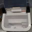 Aeitto Nugget Ice Maker Countertop, 42lbs/24H Ice Machine with 1.5L Water Tank, Rapid Ice Release in 6 Mins, Self-Cleaning Pebble Ice Maker with Basket and Scoop for Home Office RV and Party, Black