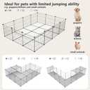 Indoor DIY Rabbit Playpen, 28-Panel Expandable Small Animal Fence