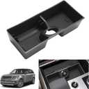 LUWU Center Console Organizer - Compatible with 2023 2024 2025 Land Rover R Ange R Over Vogue L460/Sport Accessories Under Screen Organizer Tray - Armrest Console Organizer Insert Tray Black