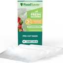 FoodSaver Quart Pre-Cut Vacuum Seal Bags, Easy Use Vacuum Storage Bags, Align to Seal and Tear to Open Vacuum Sealer Storage Bags, Pack of 19 