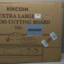 Kikcoin 36”×24” Heavy Duty Bamboo Cutting Board for Kitchen, Natural
Oversized Turkey Carving Board with Deep Juice Groove, Heavy Duty Wooden Cutting Board for Food Prep, Serving, Stovetop Cover