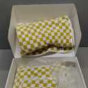 Checkered Bath Towels Set of 6 Large, Microfiber Shower Towels * 2 (55 * 28 in), Hand Towels * 4 (29 * 14 in),Towels for BathroomPoolHotelSpa, Soft Absorbent Quick-DryYellow