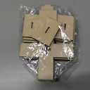 Garneck 10pcs Wooden Crosses for Crafts 6.6inch Unfinished Standing Crosses with Bases Tabletop Small Religious Crucifix Ornaments Catholic Baptism Centerpiece DIY Craft Supplies