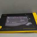 Wireless Keyboard and Mouse Combo,Silent Soft Touch Quiet Keyboard Less Noise 90%,Ergonomic with Wrist Rest,2.4GHz 104 Keys Full Size,2400 DPI Mouse,for Office/Work/Home/PC Computer/Laptop/Mac,Black