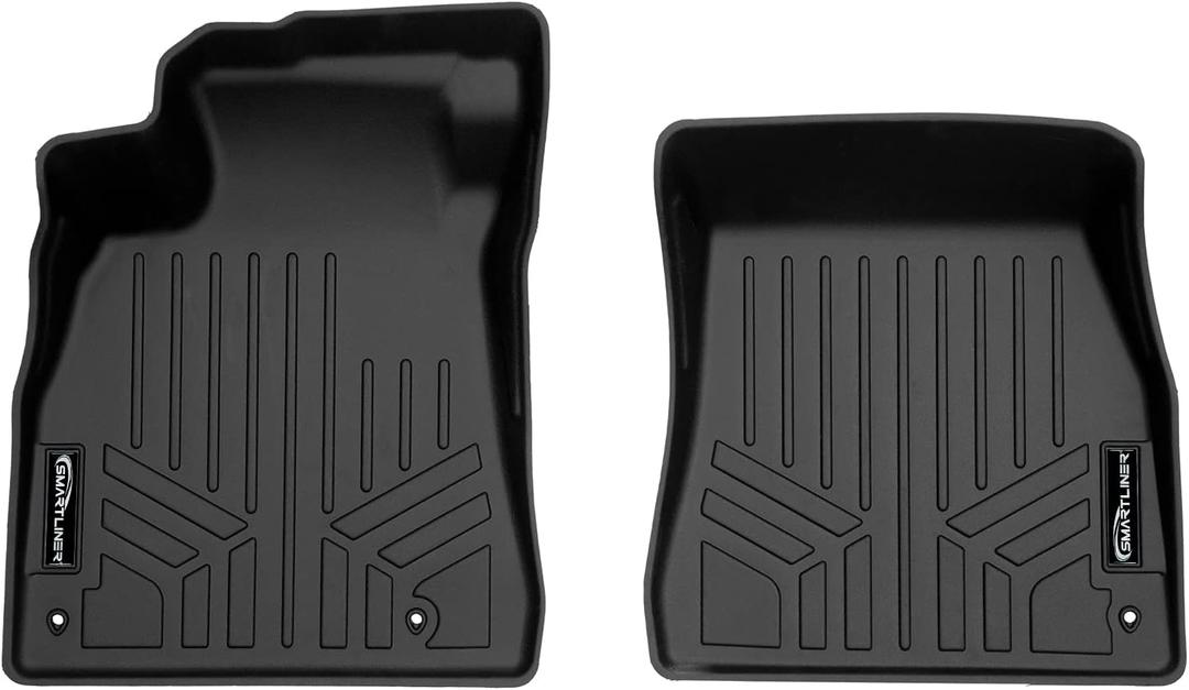 SMARTLINER Custom Fit All Weather 1st Row Floor Mat Liner Set Compatible with 2022-2025 Nissan Sentra