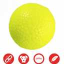 ALPI Chomp Ball - Durable Chew Toys for Dogs & Other Pets - Stimulating Dog Toys for Aggressive Chewers - Soft Dog Chews - 3-Pack, Neon Yellow
