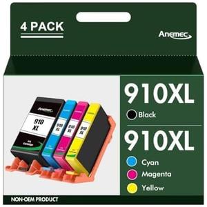 910XL Ink Cartridges Combo Pack Replacement for HP Ink 910 XL Compatible with OfficeJet Pro 8020 8025 8028 8035 8030 8010 8015 8018 8022 Printer, 4 Pack