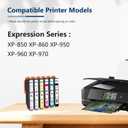 High Yield 277XL Ink Cartridges Combo Pack (6-Pack, 1BK 1C 1M 1Y 1LC 1LM) - SFL Compatible Replacement for 277XL 277 T277 Ink Cartridge with XP-850 XP-860 XP-950 XP-960 XP-970 Printer