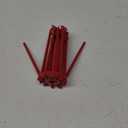 Cambom Foldable Pasta Drying Rack- Plastic Spaghetti Noodle Dryer with 10 Bar Handles Red