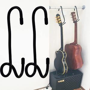 Portable Guitar Hanger and Closet Display Rack Guitar Bracket Holder Stand Storage With No-slip Rubber Padding, for Home or Studio - No Installation Tools Required - 2/PK