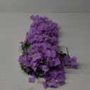ZINHO 60 Branches Wisteria Hanging Flowers, Artificial Purple Wisteria Flowers Garland for Wedding Arch Ceremony Party Garden Home Backdrop Decor
