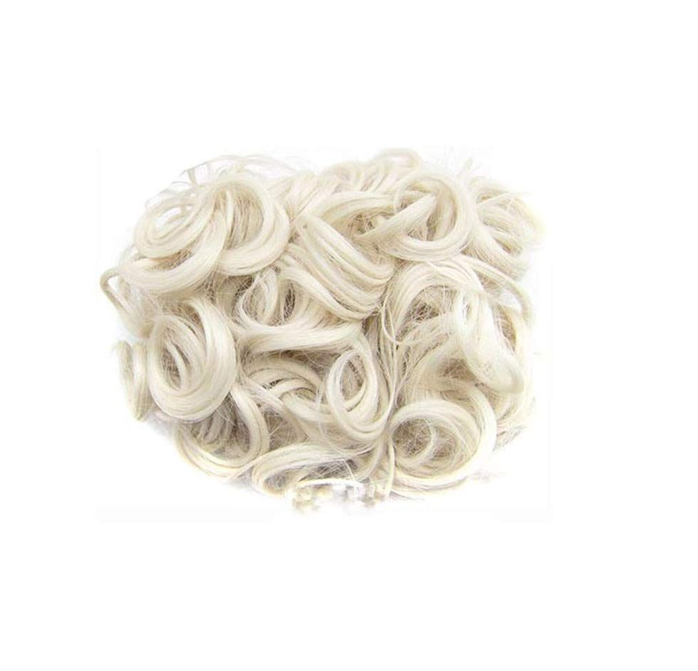 Women's Hair Bun Elastic Net With Combs Curly hair bun Updo Cover Heat Resistance Synthetic Hair Piece #60
