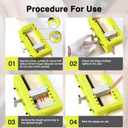 Door Hinge Jig and Router Template - Adjustable Mortiser for 3" to 5" Hinges, 1/4" or 5/8" Thickness