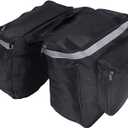 Jwthee Bike Saddle Bag, 25 L Bike Panniers Trunk Bag Bike Bag Accessories Panniers with Reflective Trim for Bike Rear Rack Bag