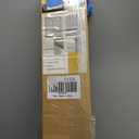 UNISHADES no Drill Cordless Roman Shades for Windows, 34" W 64" H - 100% Blackout - Linen - Beige