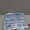 Widdonen Thin Turkish Beach Towel Lightweight Quick Dry Absorbent Cotton Bathroom Bath Pool Swim Towels Extra Large Oversized Sand Free Beach Accessories Essentials Cloud Gifts for Adult, 2 Pack Aqua Blue Fan