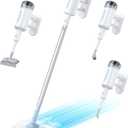 Steam Mop with Detachable Steamer Suitable for Hardwood, Tile and All Floors, Powerful Handheld Steam Cleaner for Home, Floor Steamer with Multifunctional Attachments for Other Home Cleaning (White)