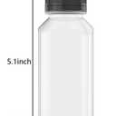 10 Pcs 8 Oz Plastic Juice Bottles Empty Clear Containers with Tamper Proof Lids for Juice, Milk and Other Beverage