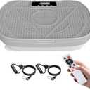 Homesy Vibration Plate Exercise Machine, Vibrating Plate for Lymphatic Drainage, Full Body Shaking Workout Fitness Platform Board, Sport Gym Equipments for Weight Loss Fat Burner