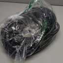 25Ft 12/3 Outdoor Extension Cord with 3-Outlets, Heavy Duty 12 Gauge 3 Prong Extension Cord Waterproof with Lighted end, 15A 12AWG 1875W SJTW, ETL Listed - Great for Garage, Garden and Home, Black