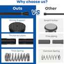 Black Tension rod 16 to 26 Inch Spring Curtain Rods No Drilling Small Rods Adjustable Tension Curtain Rod Expandable Pressure Spring Rod for Doorway,Kitchen