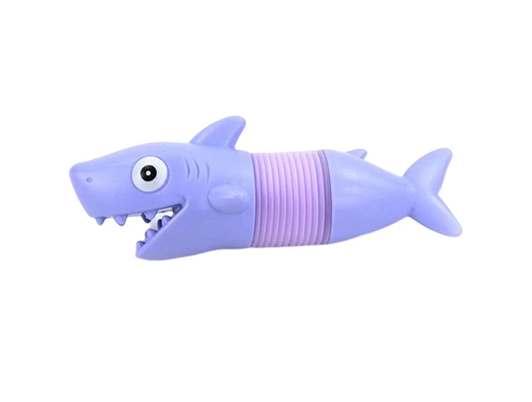 Light Up Pop Tube, Pop Tube Fidget Toy, Glow Tube Sensory Toys for Kids Birthday Party Supplies Stress Relief Fidget Tube Dinosaur Shark Crocodile Color Random