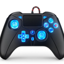 Compatible with PS5 Controller, Wired Controller for Playstation 5/PS4/PC, Gaming Controllers, Gamepad with Dual Vibration 6-axis Gyroscope Support Turbo Macro Multi Touch Pad 3.5mm Audio Jack