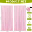 Wokceer Pink Backdrop Curtain for Wedding Parties 10x8FT Photo Polyester Backdrop Drapes for Wedding Photoshoot Baby Shower Birthday Party Curtains Photography Background 2 Panels 5x8FT