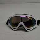 Ski Goggles for Men Women Kids Cycling Motorcycle UV Protection Goggles Snowboard Glasses for Youth Adult Teens Boys & Girls (White)