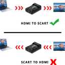 HDMI to SCART Converter Adapter with MHL Support - NTSC/PAL Output for CRT TVs, VHS Video recorders, DVD Recorders -MHL Phone to TV Converter -Coaxial to HDMI Signal Converter Box for Old TV