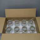 16 Glass Bud Vases 6.4 H, Mason Jars Transparent Centerpiece Vases with Hemp Rope for Weddings Parties Farmhouse Decor