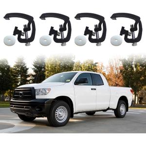 Set of 4 Truck Bed Clamps for Truck Topper/Cap/Camper Shell Compatible with Toyota Tundra 2007-2025 & Tacoma 2005-2015 Bed Rail System