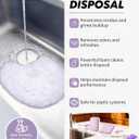 Garbage Disposal Cleaner Deodorizer Tablets - 24 Pack Powerful XL Sink Disposal Cleaner Foaming Tablet, Lavender Foam Garburator Disposer Freshener, Natural Kitchen Drain Cleaning Care, 1 Year Supply