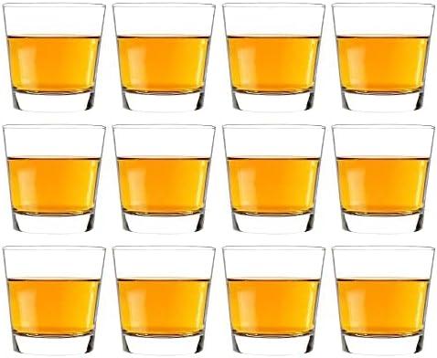 Vikko Shot Glasses, 3.5 Ounce Shot Glass, Set of 12 Small Liquor and Spirit Glasses, Durable Tequila, Alcohol and Espresso Shots, 12 Piece Large Shooter Glass Set (Traditional)