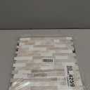 Backsplash Tile Peel and Stick 12"x12" Self Adhesive Wall Tiles for Kitchen Marble Beige(10-Sheet)