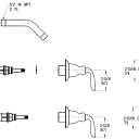 Pfister S10-400K Avalon 2-Handle Shower Lever Handle Rebuild Kit, Brushed Nickel