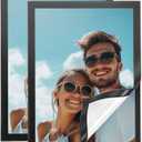 uxcell 2 Pcs Magnetic Sign Holder, 8" x 11.5" Self-Adhesive Magnetic Wall Signs Holder Magnetic Picture Frame Document Holder for Home Office Wall Window Displays, Black