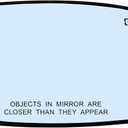 Passenger Right Side Heated Mirror Glass Replacement for 2011-2021 Chrysler 200 300, Dodge Charger Challenger - Side View Heated Convex Mirror Glass with Rear Holder, Replace 68101146AA