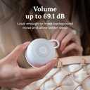 Yogasleep Travel Mini Portable White Noise Sound Machine, 6 Soothing Sounds, Volume Control, Dimmable Night Light, Sleep Therapy for Adults & Baby, USB Rechargeable, Lanyard Included