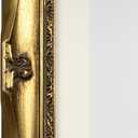 Vintage Gold Ornate Baroque Carved Wood Picture Frame with Mat (Gold, 8x10 matted to 6x8)