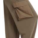 ODODOS Women's Modal Soft Wide Leg Cargo Pants with Pockets Adjustable Shockcord High Waist Loose Jogger Pants, Espresso, Medium (Brown, M)