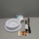 Kootek 71PCs Cake Decorating Kit, Baking Supplies Tools - Includes Cake Stand Turntable, 12 Icing Piping Tips Set, 2 Frosting Spatulas, 3 Scrapers, 50+2 Piping Bags, Coupler, Video Tutorial, Booklet (White)