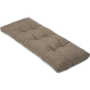 Bench Cushion Outdoor Chair Lounge Cushions Durable Non-Skid Tufted Overfilled Seat Pad for Porch Swing Piano Loveseat Outdoor Indoor Furniture (36 in L x 14 in W x 2.5 in T, Tan)