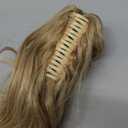 Claw Clip Ponytail Extension 18" Clip in Wavy Ponytail Hair Extensions Long Pony Tails for Women Extensions Ash Blonde Mix Light Bleach Blonde Wave Hairpiece